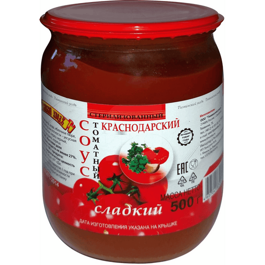 Sauce Tikhvin district Tomato Krasnodar 500g