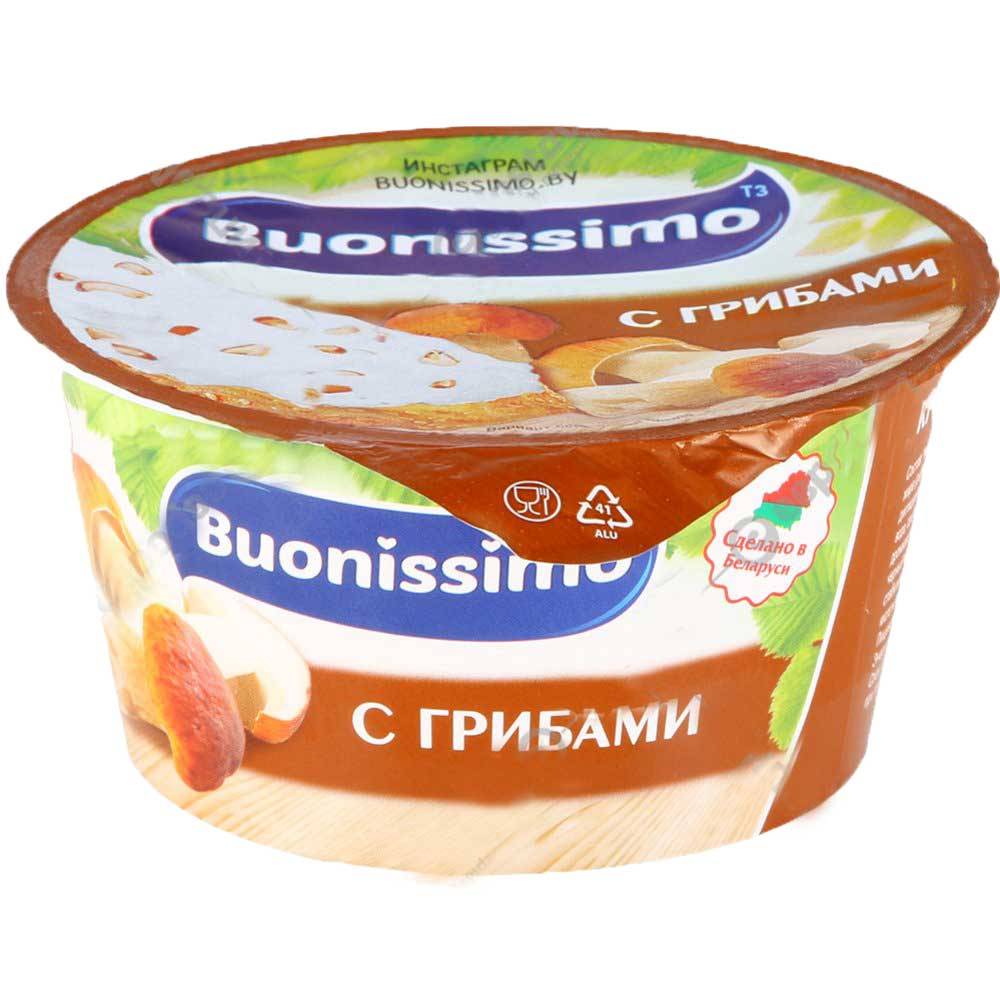 Cream with cottage cheese and mushrooms "Buonissimo" glass 120g