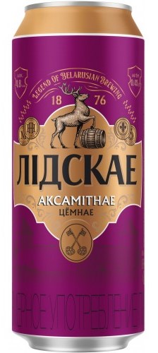 Beer Lidskae Askamitnaye (Lidskoe Velvet) dark 4.8% 0.5L