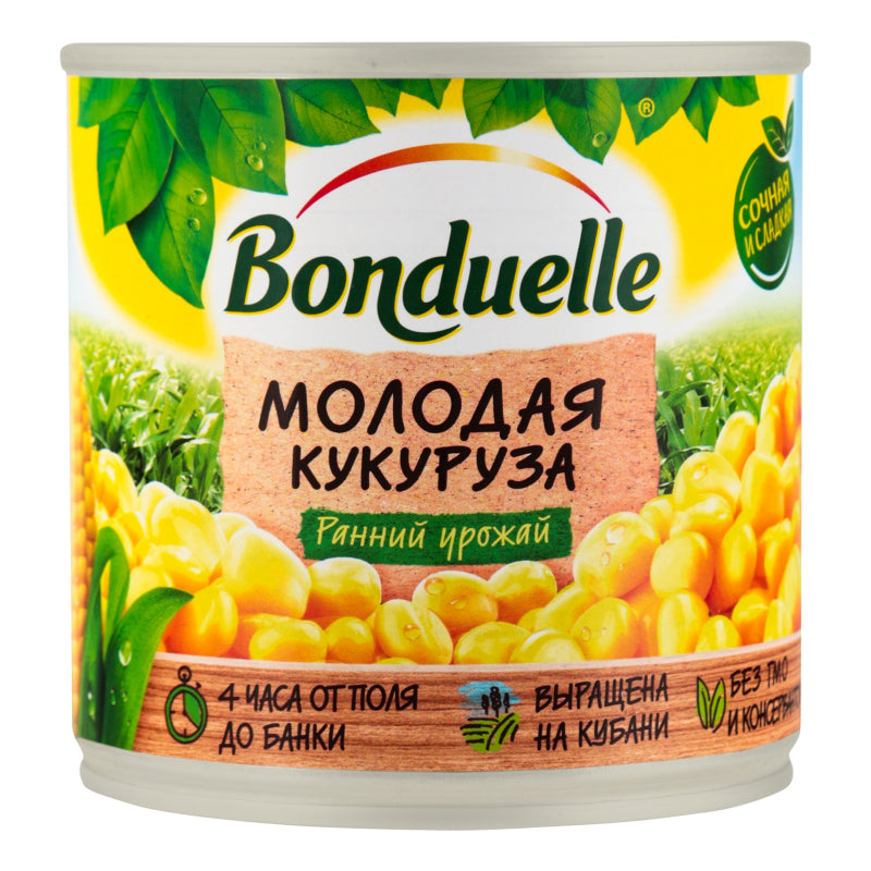CORN SWEET YOUNG BONDUELLE CAN 425G
