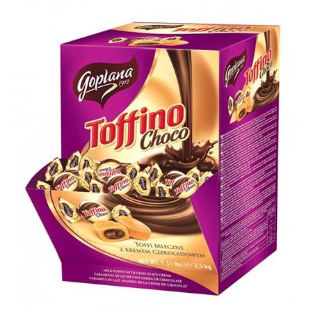 PL SOLID MILK CARAMELS CHOCOLATE CREAM TOFFINO, 100G