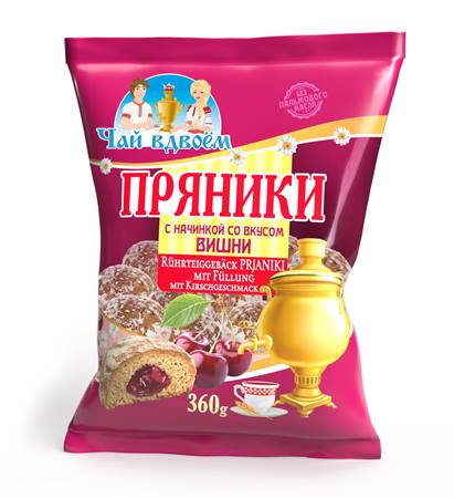 Gingerbread with cherry filling 360g