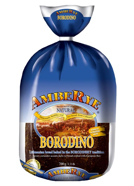 Bread AMBERYE BORODINO Russian Rye tradition, 700g