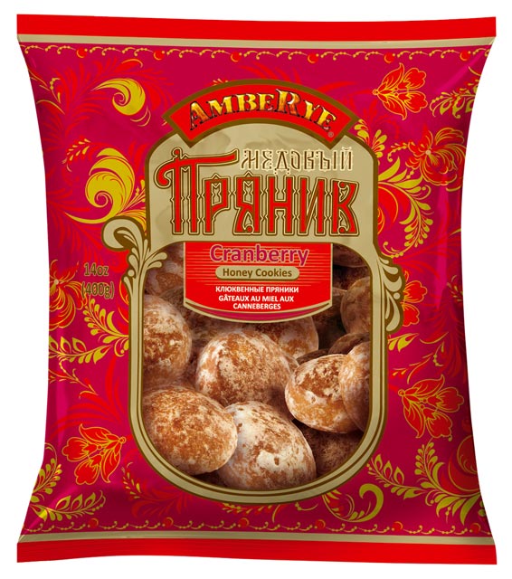 Honey Cookies AMBERYE cranberry, 400g