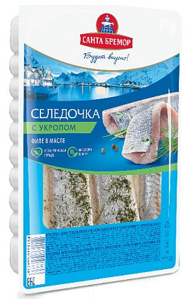 Fillet of herring Santa Bremor with dill in oil 240g