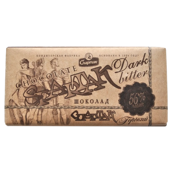 Chocolate "Spartak" bitter 56%, 90g