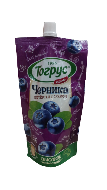 BLUEBERRIES MASHED WITH SUGAR 250g