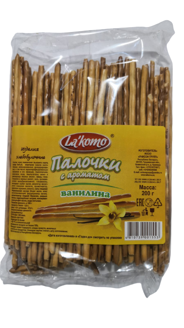 Sticks with vanillin flavor 200g