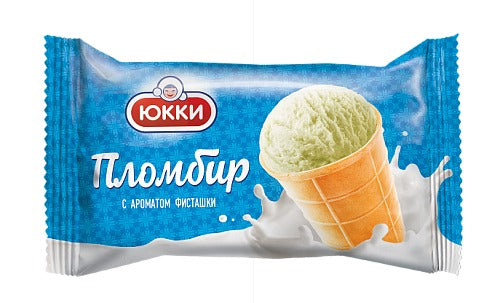 YUKKI Cream sundae pistachio in a waffle cup 70g