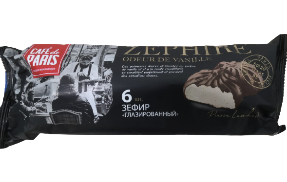 Glazed marshmallow "Cafe de Paris" 6 pcs 300g