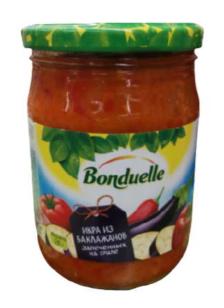 Grilled eggplant caviar "Bonduelle", 530g