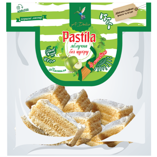 A`DELIS Apple Pastila Sugar Free 200g