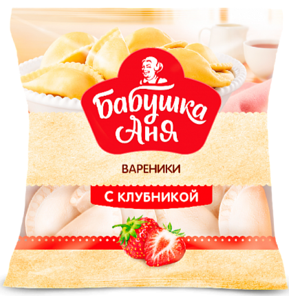 Frozen dumplings filled with strawberry "Babushka Anya" 430g