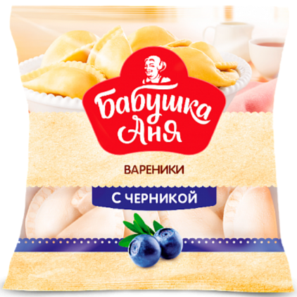 Frozen dumplings filled with blueberries "Babushka Anya" 430g