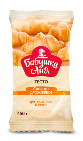 Puff yeast dough "Grandmother Anya" 450g