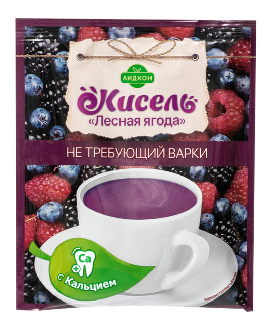 Kissel taste "Forest berry" with calcium does not require cooking  25G