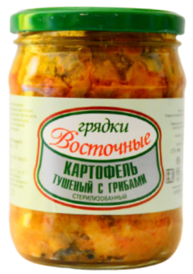 Stewed potatoes with mushrooms 470g