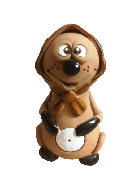 Mud sculpture "Ladybug"