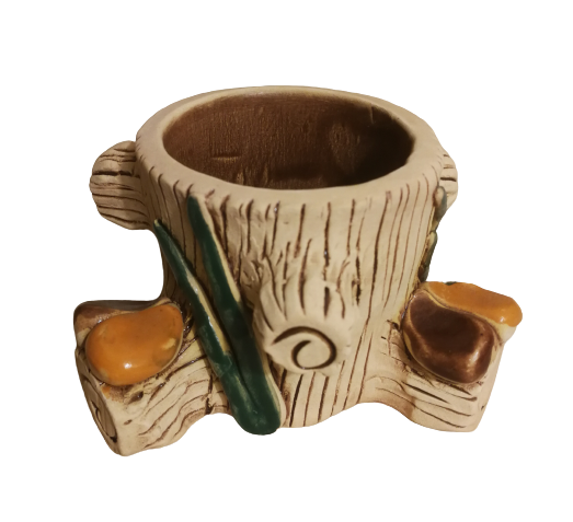 Stump storage jar or vase