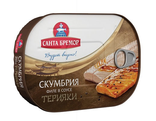 Mackerel fillet in teriyaki sauce 190g