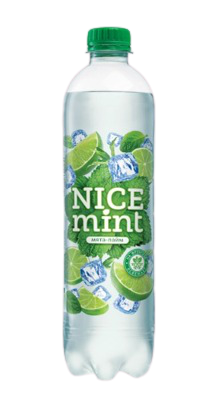 NICE mint carbonated soft drink on fructose with mint and lime flavor 0.53L