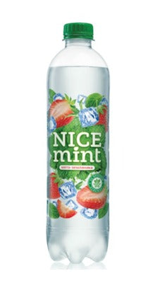 NICE mint carbonated soft drink on fructose with mint and strawberry flavor 0.53L