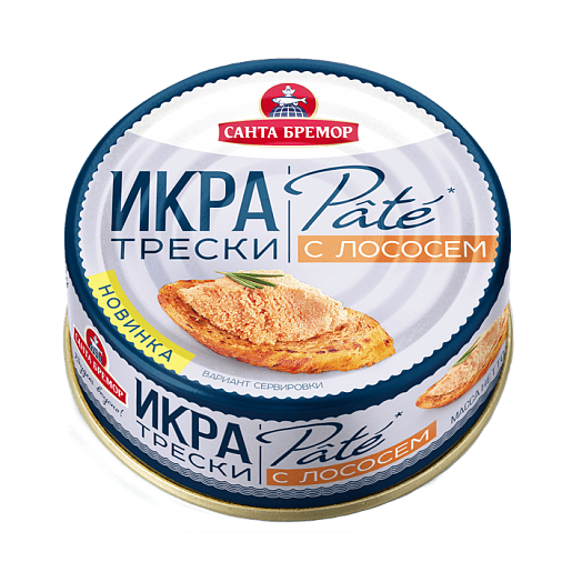 Pasteurized cod caviar with salmon "Pate" 90g