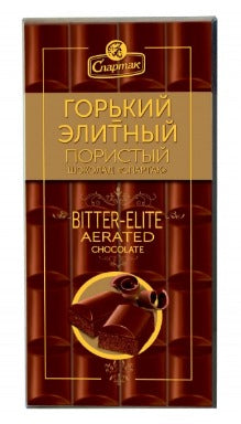 Porous chocolate "Spartak" bitter-elite 75g
