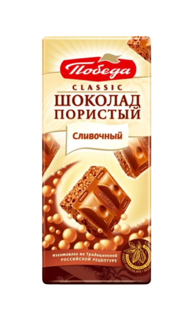 Pobeda Vkusa Classic Aerated Creamy Chocolate 65g