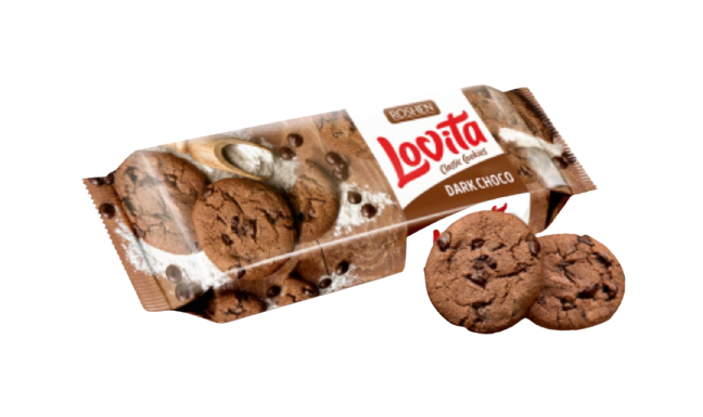 Lovita Classic cookies with cocoa and icing pieces 150g