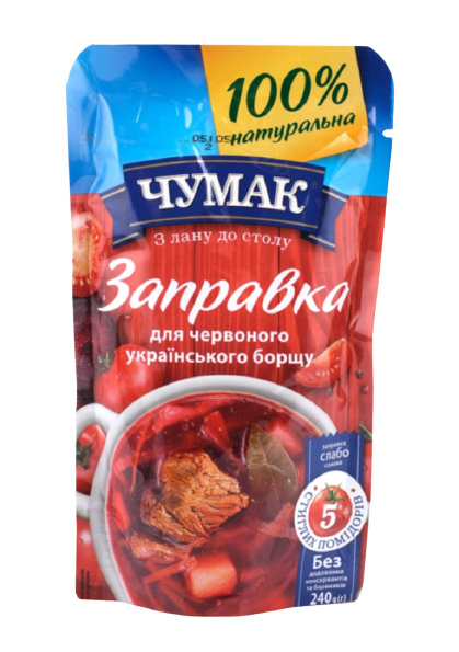 Dressing for red borscht "Chumak" pasteurized 240g