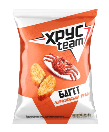 Croutons "Khrusteam" with king crab flavor 100g