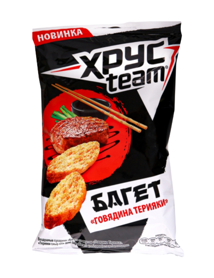 Croutons "Khrusteam" baguette with taste of beef teriyaki 60g