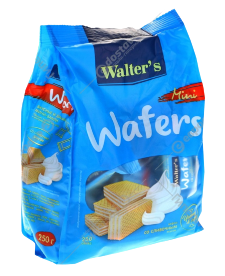 Waffles "Walter's" with creamy taste 250g