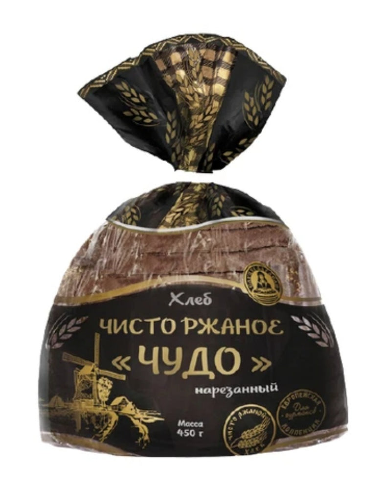 BREAD / SLICED BREAD PURE RYE MIRACLE 450g