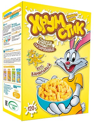Glazed corn sticks with vanilla CHRUMSTIK flavor 120G