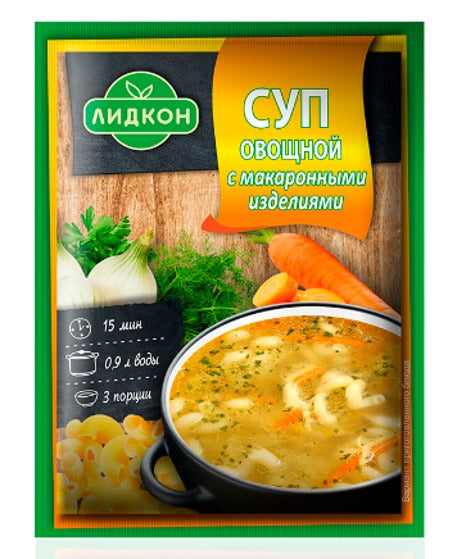 Vegetable soup with pasta