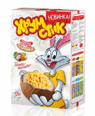 Glazed corn on the cob "coconut almond" flavor