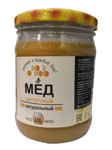 Natural honey "Honey Paradise" flower, 600g