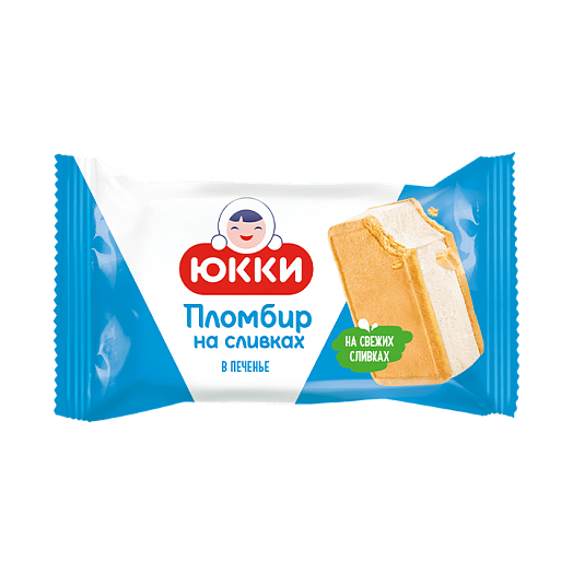YUKKI Plombir with cream in biscuits 80g