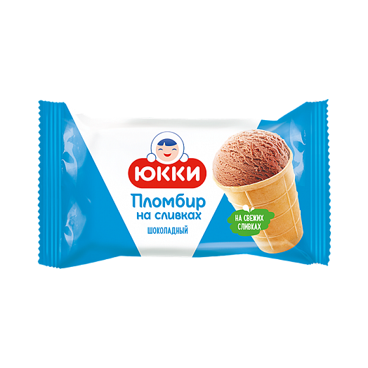 YUKKI Chocolate sundae with cream in a waffle cup 75g