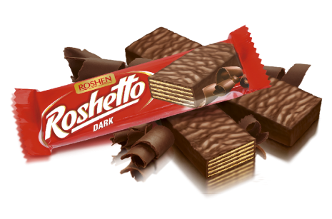 Roshen waffle Roshetto dark chocolate 32g