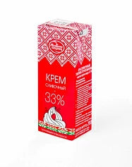 Ultra pasteurized cream Molochny hotel 33% (Belarus, 200ml)