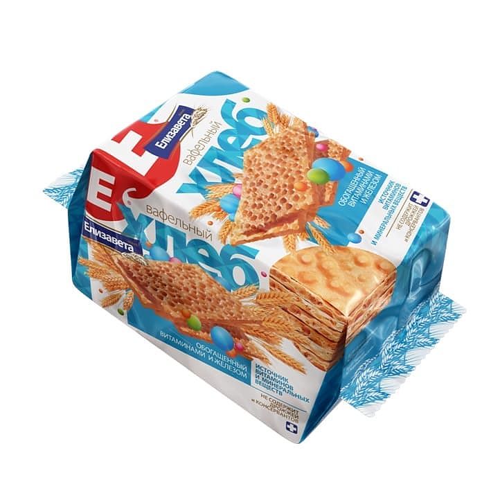 Bread "Elizaveta" waffle enriched with vitamin and iron, 80g
