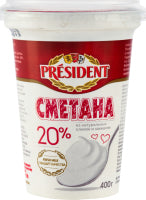 CREAM 20% PRESIDENT ST 400G