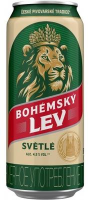 Beer "Bohemsky Lev" in can 4.2%,0.45L