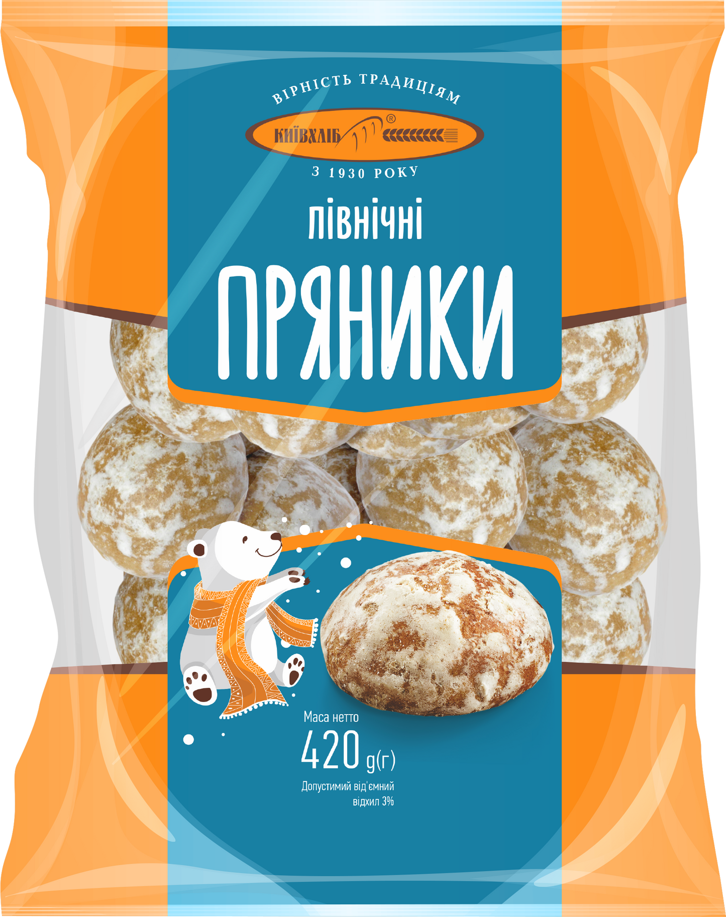 KYIVKHLIB GINGERBREAD “NORTH” 420g