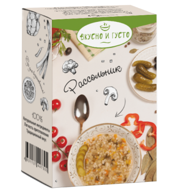 Pickle "Tasty and thick" set of dried ingredients for making soup, 140g.