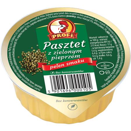 PL Profi Poultry Pate with Green Pepper 131g