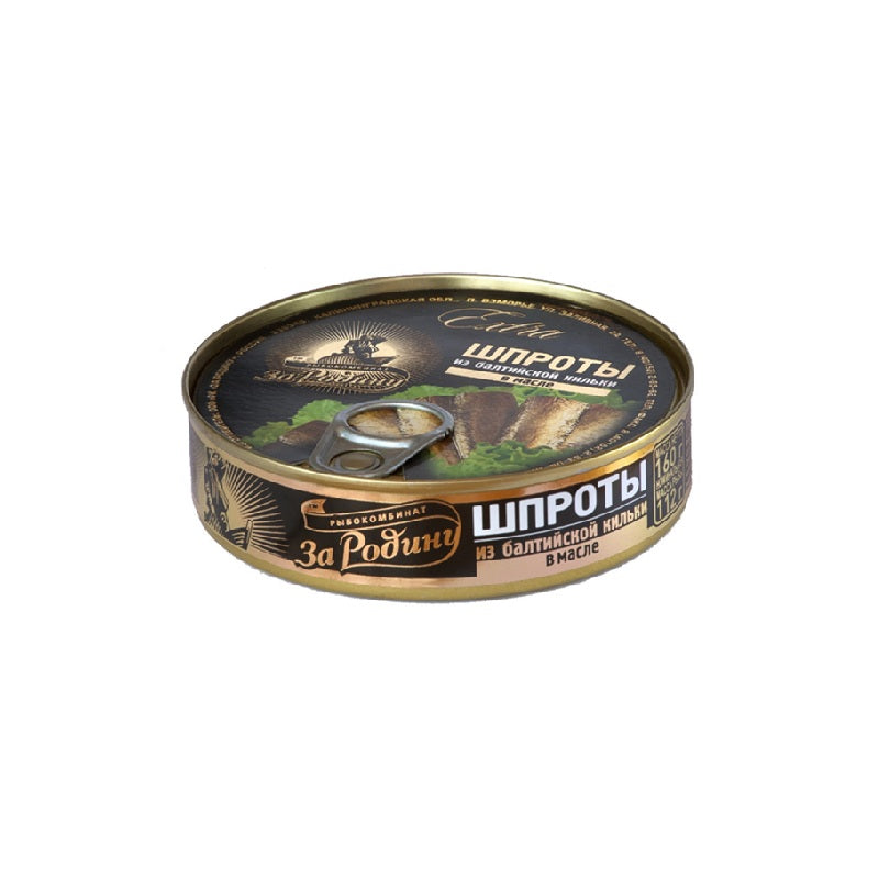 Sprats in oil For the Motherland from Baltic sprat, 160g